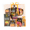 Gift set with SIAM brand soup noodles kits and seasonings on a white background