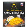 Siam Mango Sticky Rice dessert cooking kit packaging on a white background